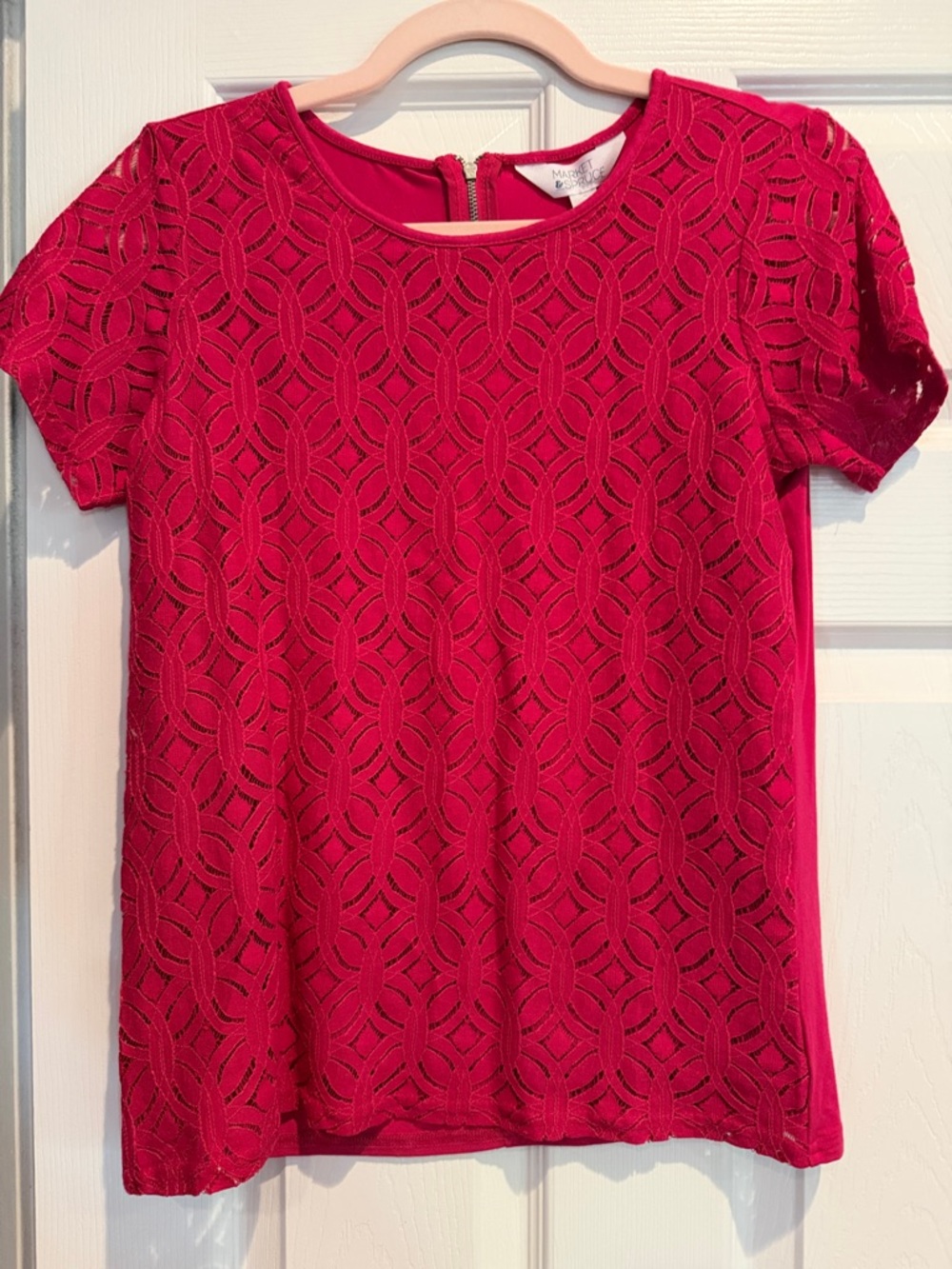 Market & Spruce Women's Hot Pink Top